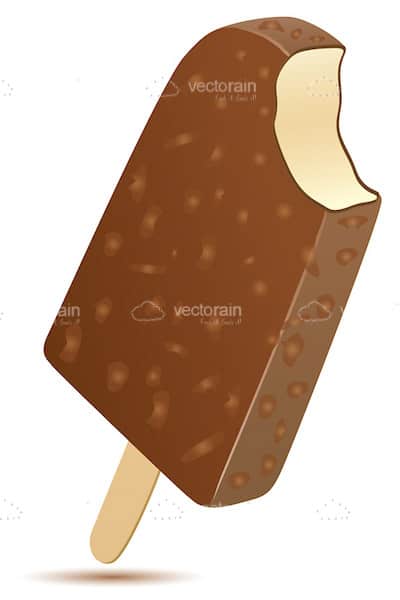 Ice Cream on a Stick with Chocolate